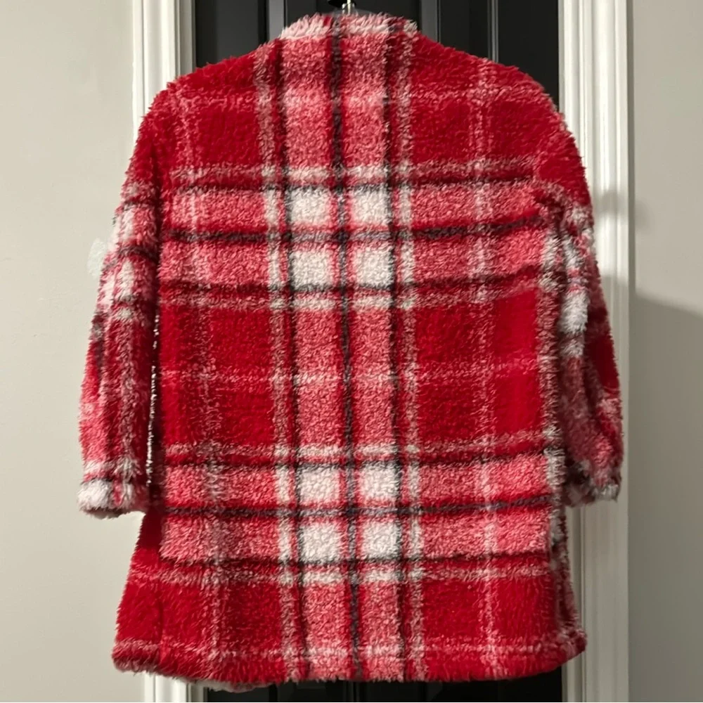 Art Class Girl’s Cozy Plaid Nightgown Cardigan